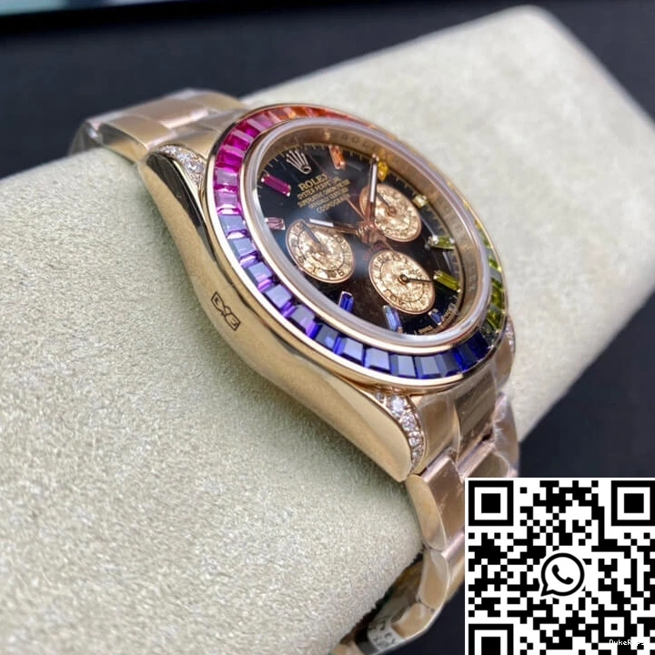 Rolex 116595 Gold TW RBOW Rose Factory Daytona 0704
